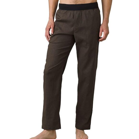 Prana Other - prAna Men's Vaha Straight Pants Size L 30" Inseam Black Olive Hemp Yoga NWT